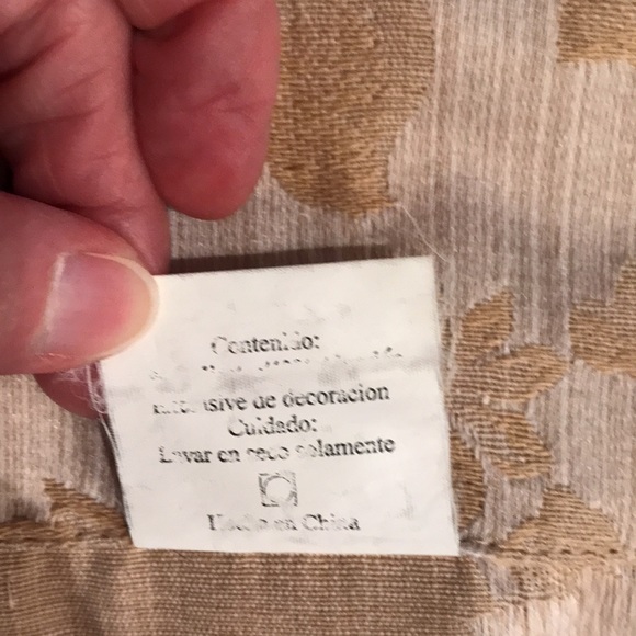 Fringed Scalloped Floral Curtain Valance/Topper - Picture 13 of 13